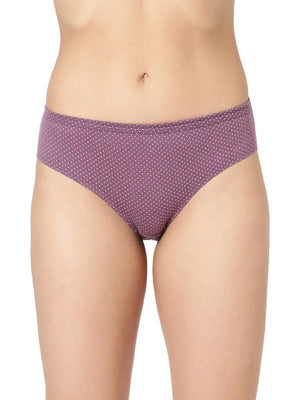 Nora Print Semi Bikini Panty - Cotton Comfort Pack of 3