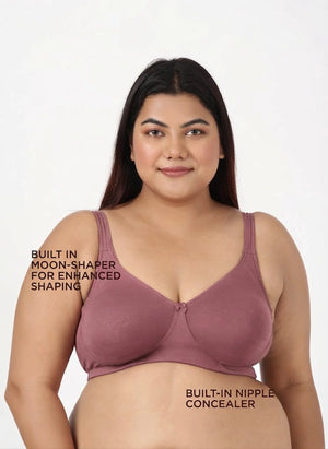 Curvy Lift - Wire-Free Support Bra with Full Coverage, Nipple Concealer, Side Support & Cushioned Straps