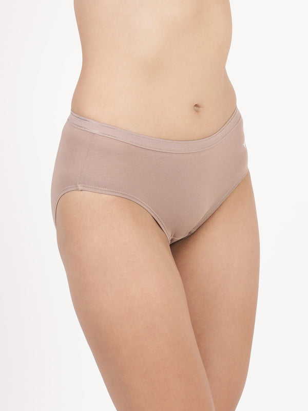 Whisper Panty - Full Coverage with Outer Elastic Soft Cotton Panty Pack of 3