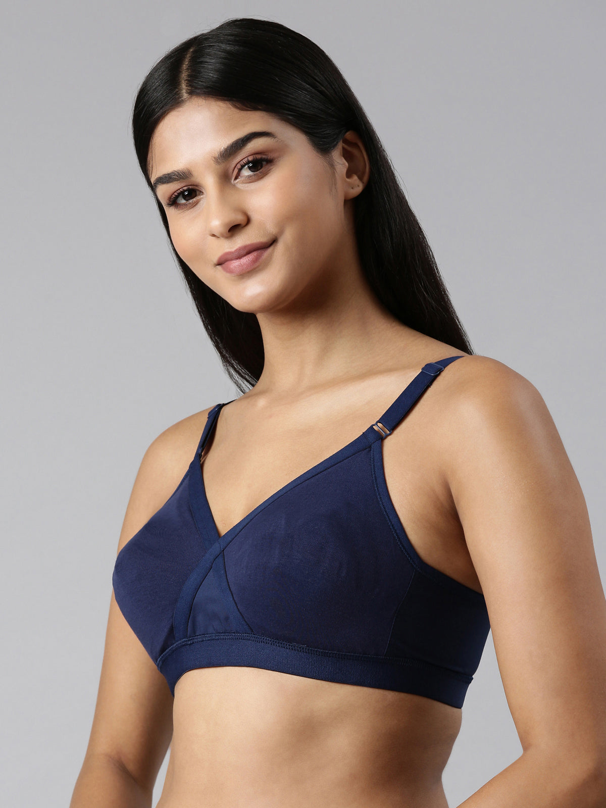 blossom-cotton cross-navyblue2-Woven knitted-supportbra