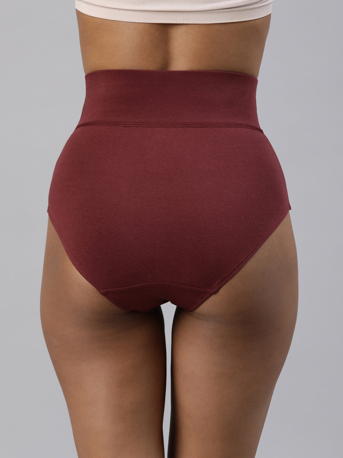 Tummy Tucker-Pack of Cotton High Rise Shaping Panties Blossom