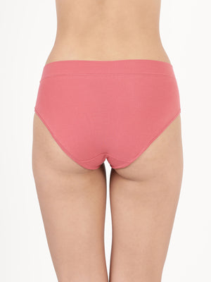 Snug Fit Panty - Seamless, Mid-Rise with Elastic-Free Outer Waistband Pack of 2