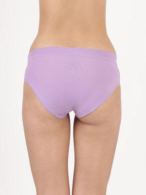 Snug Fit Panty - Seamless, Mid-Rise with Elastic-Free Outer Waistband Pack of 2