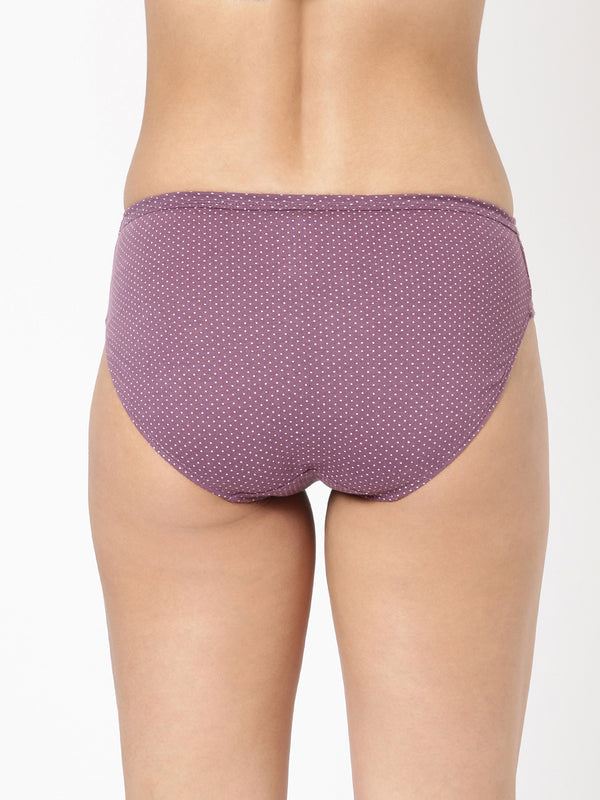 Nora Print Semi Bikini Panty - Cotton Comfort Pack of 3