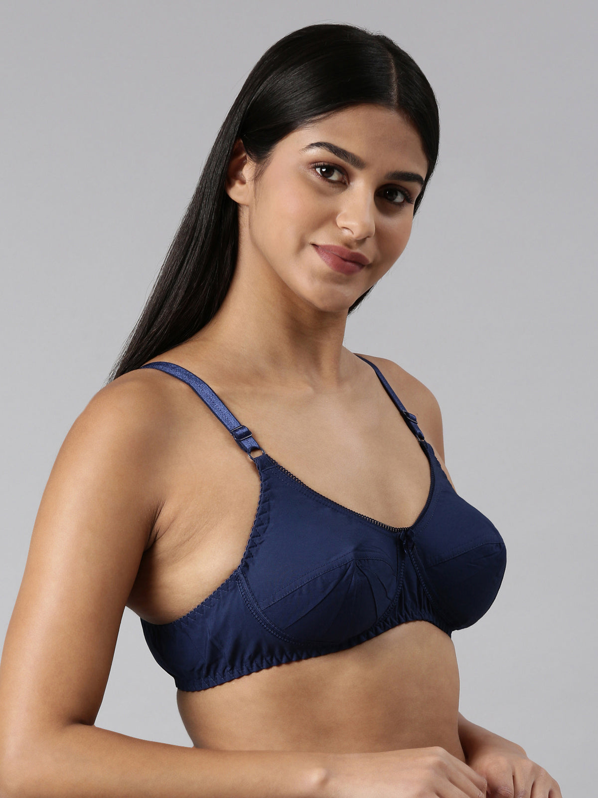 Buy Lovable Women's Cotton Lycra Full Support Padded Wirefree Seamless Full  Coverage T-Shirt /Blouse /Saree Bra (Pastel Red_Size-32D) Online at Best  Prices in India - JioMart.