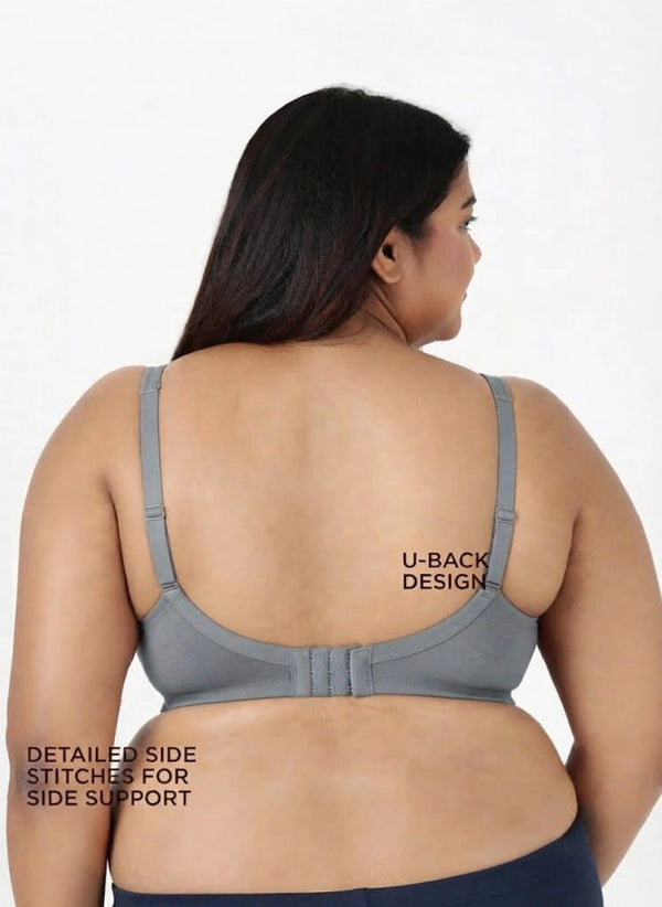 Curvy Lift - Wire-Free Support Bra with Full Coverage, Nipple Concealer, Side Support & Cushioned Straps