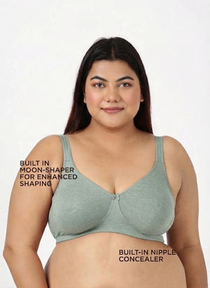 Curvy Lift - Wire-Free Support Bra with Full Coverage, Nipple Concealer, Side Support & Cushioned Straps