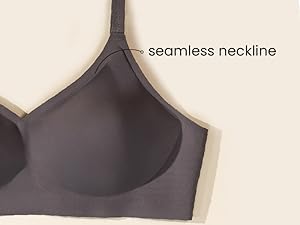 Glossy Pad - Seamless Bonded Full Coverage Bra With Removable Pads For Support And Invisible Look