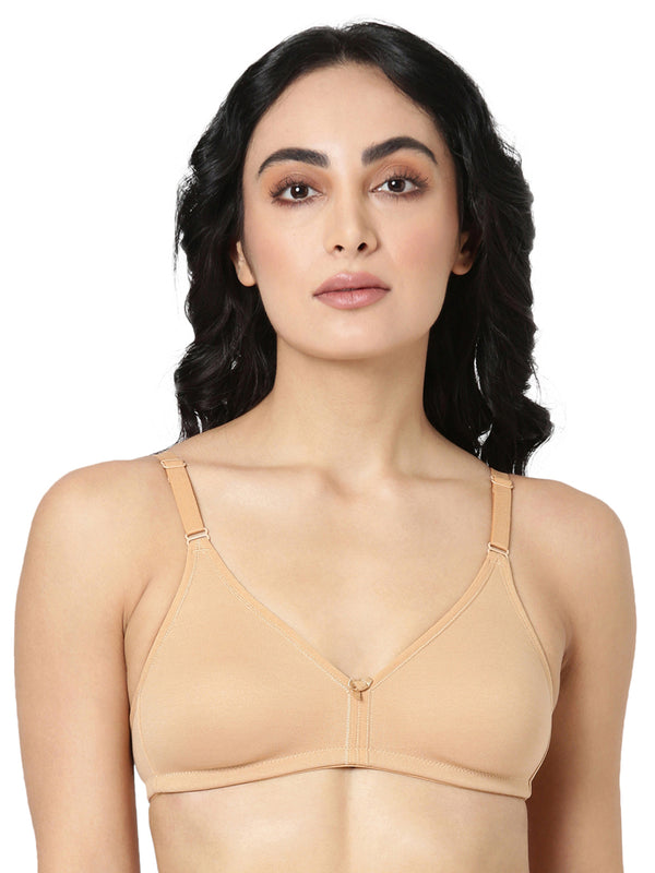 Be Positive- Everyday Cotton-Poly Bra With Gentle Support