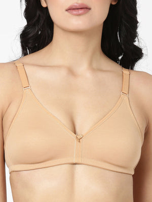 Be Positive- Everyday Cotton-Poly Bra With Gentle Support