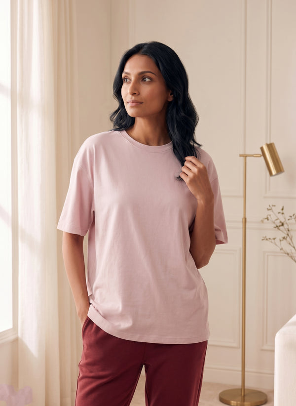 BL LW T 12 - Round Neck Oversized T-Shirt for Everyday Comfort