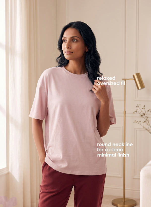 BL LW T 12 - Round Neck Oversized T-Shirt for Everyday Comfort