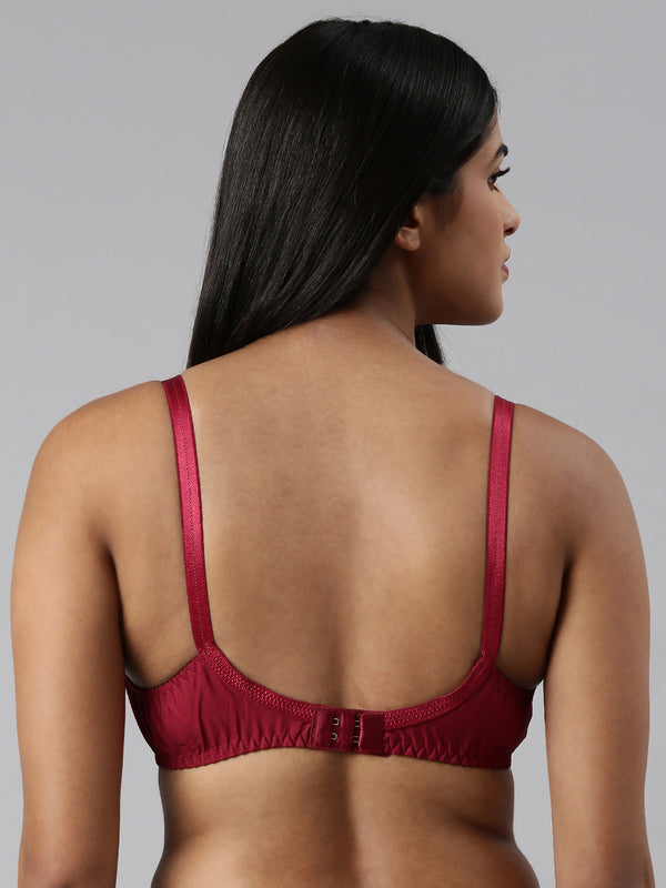 blossom-saree bra-maroon5-woven cotton-everyday