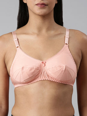 blossom-saree bra-peach2-woven cotton-everyday