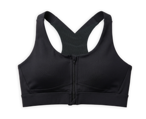 BL AL S 20 - Medium-Impact Front Zip Sports Bra with Racerback & Adjustable Hook Closure