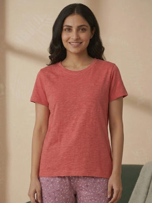 BL LW T 11 - Relaxed Lounge Fit - 100% Cotton Slub Lightweight Fabric with Classic Round Neckline