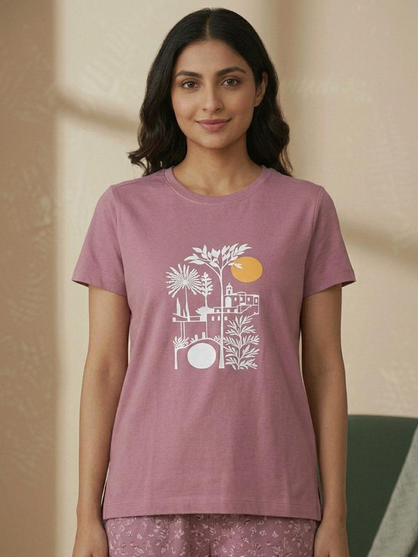 BL LW T 10 - 100% Cotton Bio Washed Relax Fit Featuring Half Sleeve and Side Slit Design