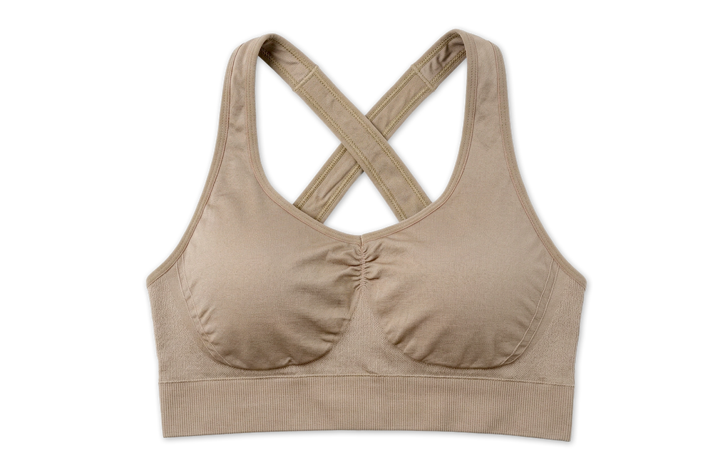 BL SL B 52 -Seamless stretchable fabric with a broad underband for support and a no-slip racerback design