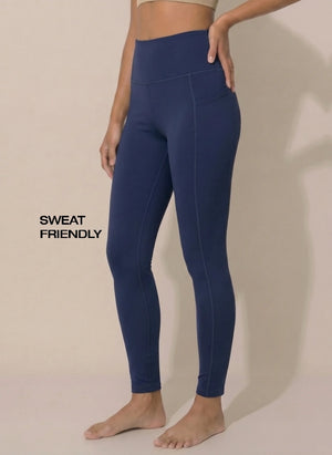 BL AL B 32 - High-Waist Activewear Leggings with 4-Way Stretch Fabric, Side Utility Pocket, Moisture-Wicking Comfort, Flatlock Seams & Slim Tapered Fit for Yoga, Gym and Everyday Wear