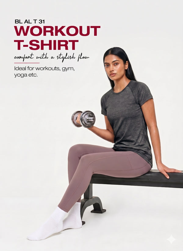 BL AL T 31 - Breathable, lightweight, and quick-drying with wrinkle-resistant fabric and lasting shape retention.Fit for Gym, Running and Everyday Wear