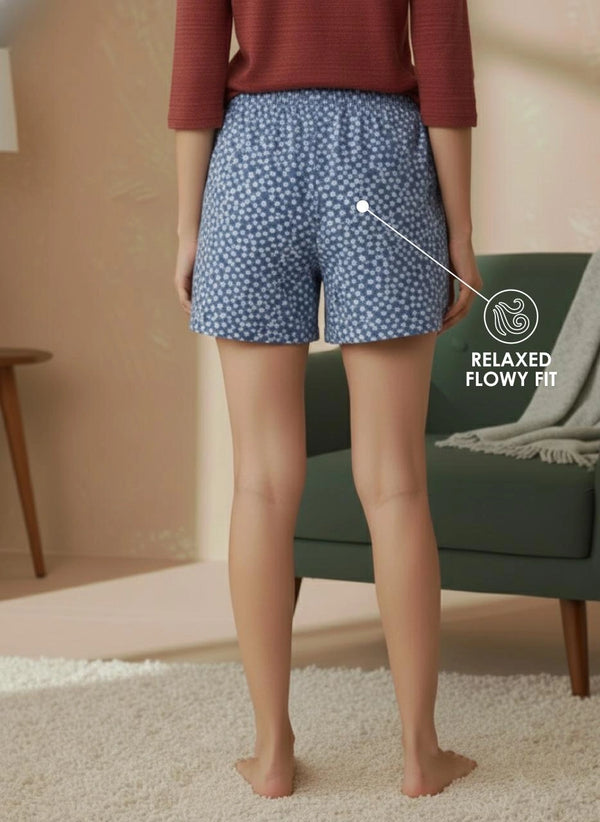 BUYBLOSSOMCOMFORTLOUNGEFLOWYSHORTSBLUE4