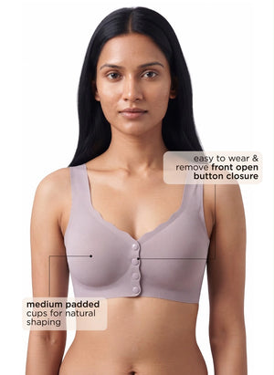 BUY BLOSSOM BRA FRONT OPEN BONDED BRA ,1