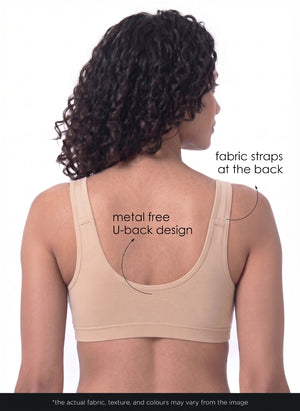 Ease Open Bra - Full Coverage Seamless Non-Padded with Nipple Concealer & Front Open Bra