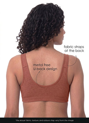 Ease Open Bra - Full Coverage Seamless Non-Padded with Nipple Concealer & Front Open Bra