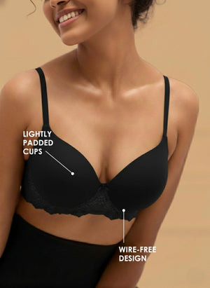 BUY BLOSSOM BRA LACE POLYAMIDE BRA BL PC 06- BLACK 02