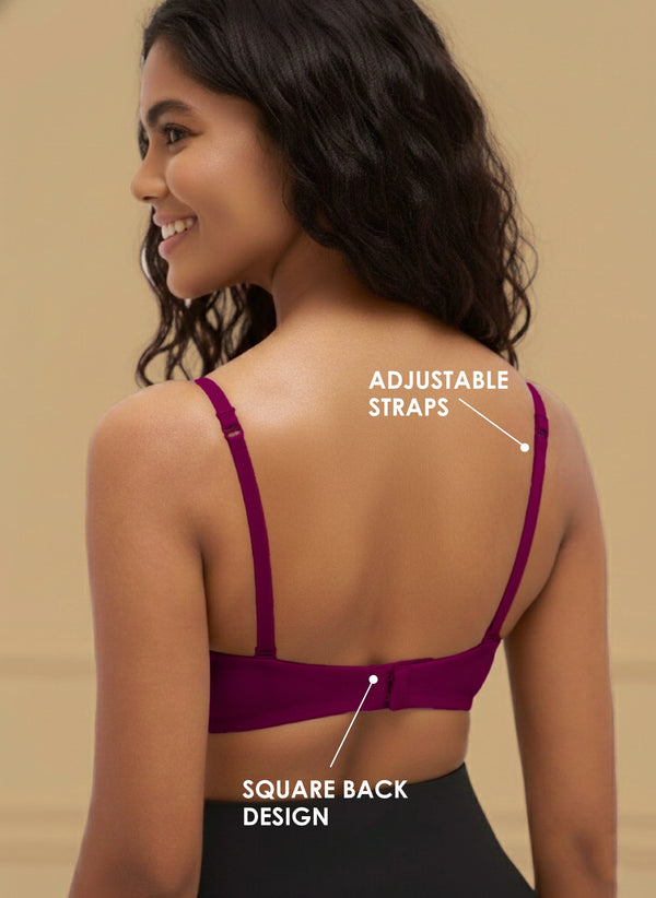 BUY BLOSSOM BRA LACE POLYAMIDE BRA BL PC 06- PLUM 03