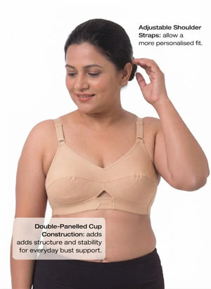 Priyasajini Bra  - Full Coverage Round Stitch bra with Centre Elastic