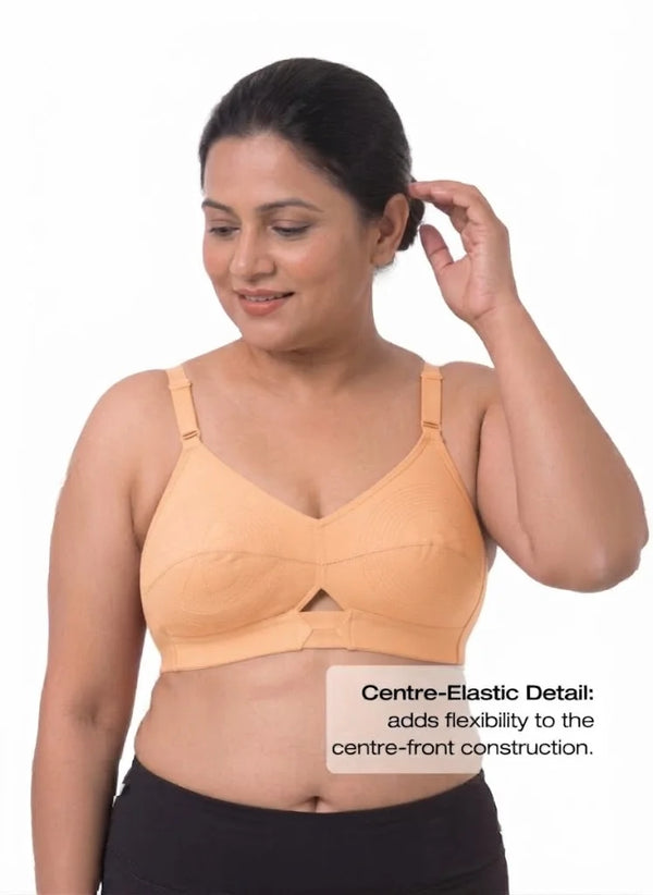 Priyasajini Bra  - Full Coverage Round Stitch bra with Centre Elastic