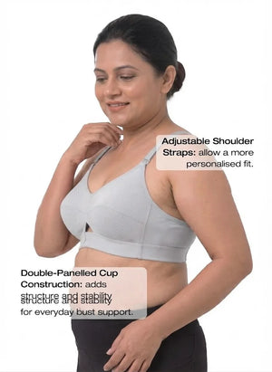 Priyasajini Bra  - Full Coverage Round Stitch bra with Centre Elastic