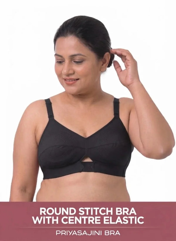 Priyasajini Bra  - Full Coverage Round Stitch bra with Centre Elastic