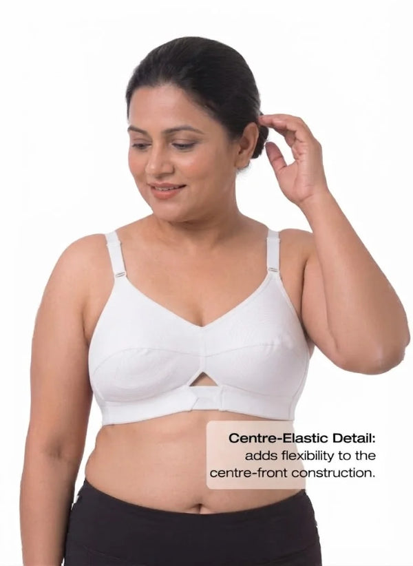 Priyasajini C & D - Full Coverage Round Stitch bra with Centre Elastic