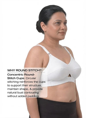 Priyasajini Bra  - Full Coverage Round Stitch bra with Centre Elastic