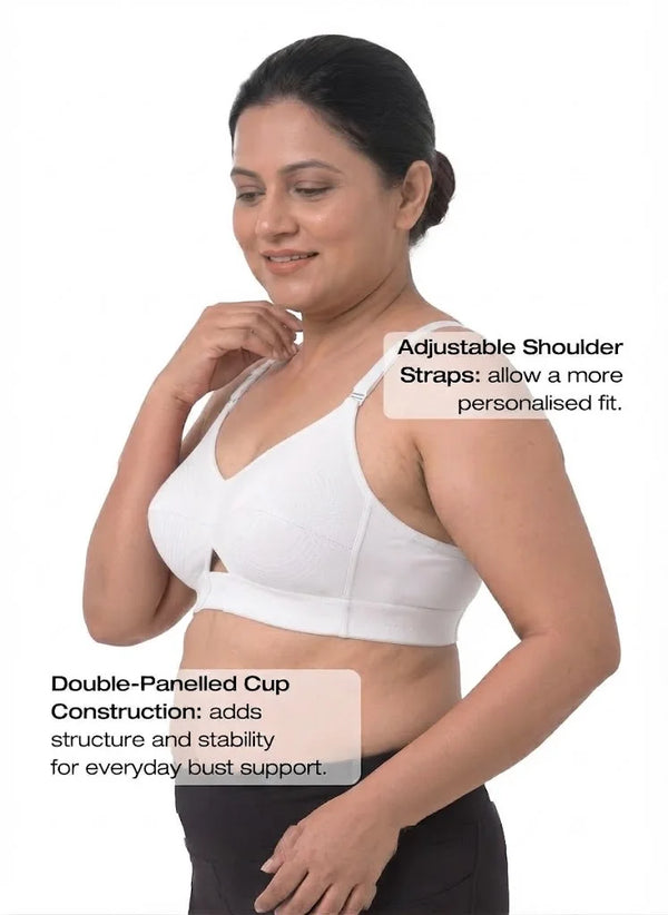 Priyasajini Bra  - Full Coverage Round Stitch bra with Centre Elastic