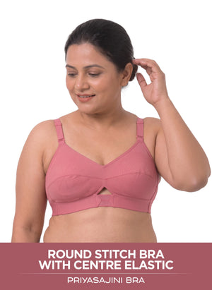 Priyasajini Bra  - Full Coverage Round Stitch bra with Centre Elastic