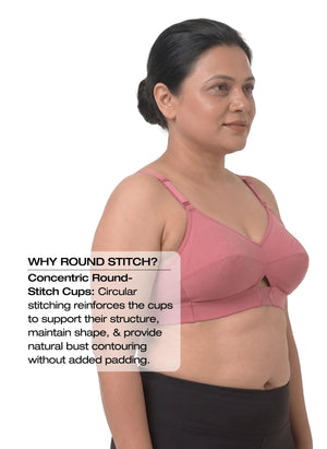 Priyasajini Bra  - Full Coverage Round Stitch bra with Centre Elastic
