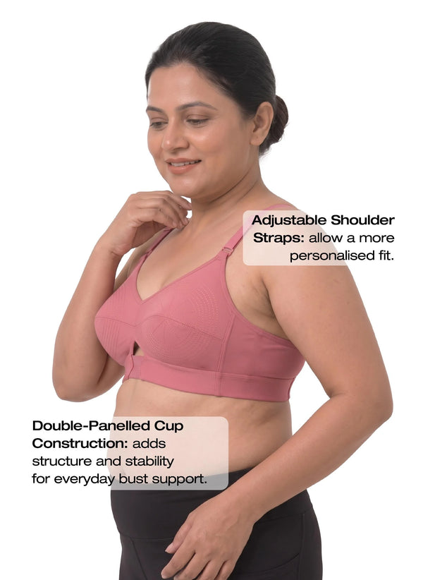 Priyasajini Bra  - Full Coverage Round Stitch bra with Centre Elastic