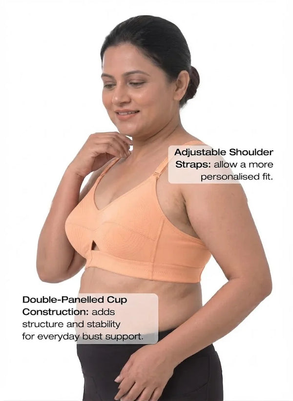Priyasajini Bra  - Full Coverage Round Stitch bra with Centre Elastic