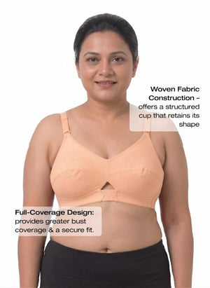 Priyasajini Bra  - Full Coverage Round Stitch bra with Centre Elastic
