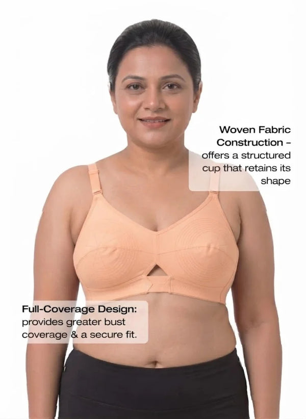 Priyasajini C & D - Full Coverage Round Stitch bra with Centre Elastic