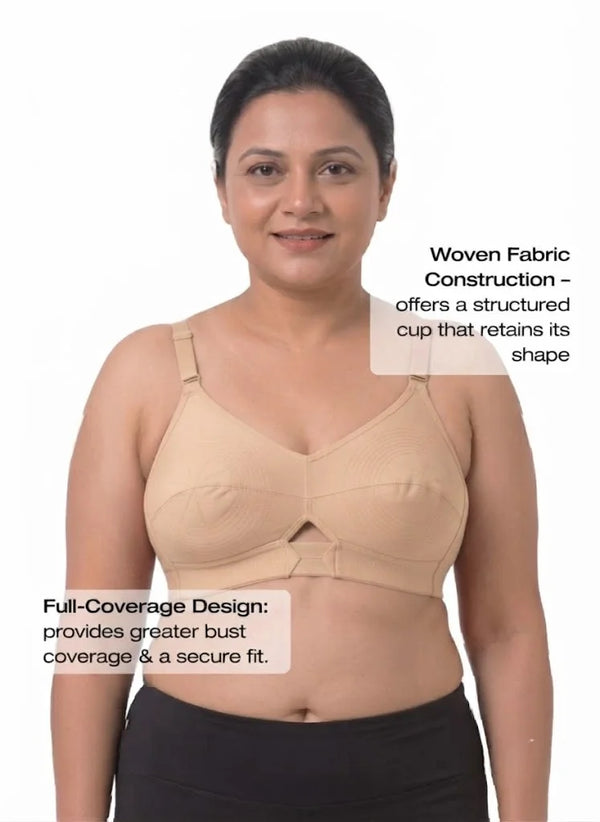 Priyasajini Bra  - Full Coverage Round Stitch bra with Centre Elastic