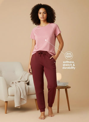 BUY_BLOSSOM_COMFORT_LOUNGE_T-SHIRT_HIP_LONG_TEE_PINK_MELANGE_2