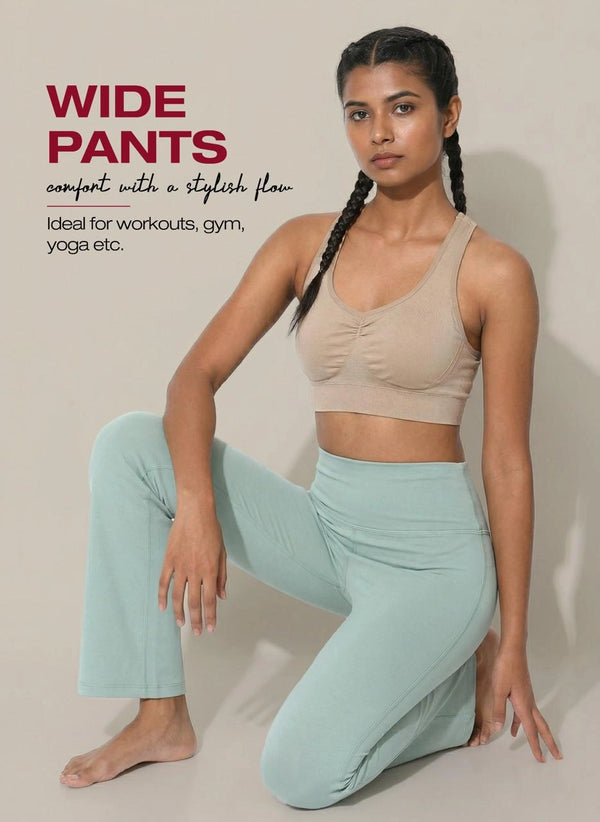 BUY_BLOSSOM_WIDE_ATHLEISURE_PANTS_PISTA GREEN- 1