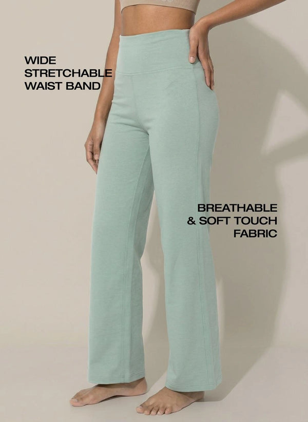 BUY BLOSSOM WIDE PANTS FOR ATHLEISURE PISTA GREEN - 2