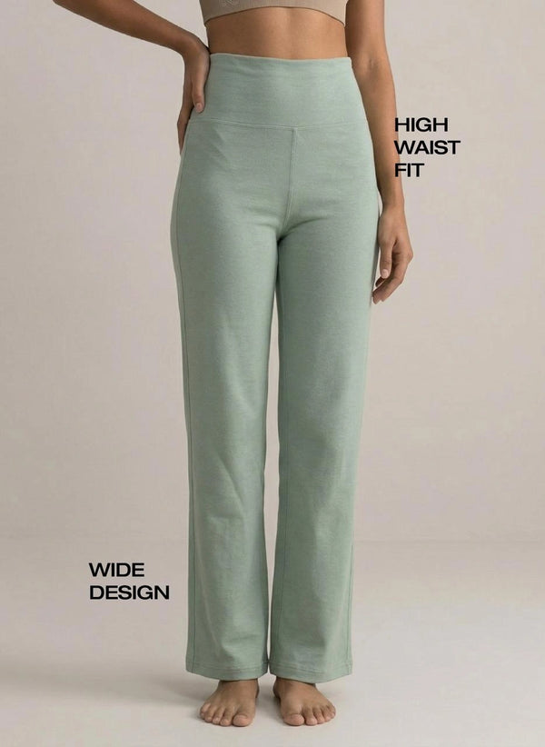 BUY BLOSSOM WIDE PANTS FOR ATHLEISURE PISTA GREEN - 4