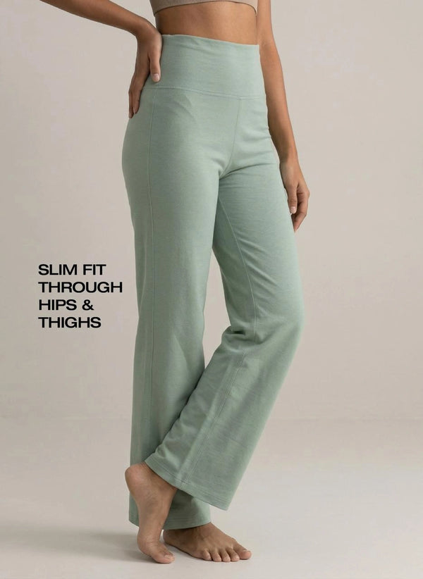 BUY BLOSSOM WIDE PANTS FOR ATHLEISURE PISTA GREEN - 5