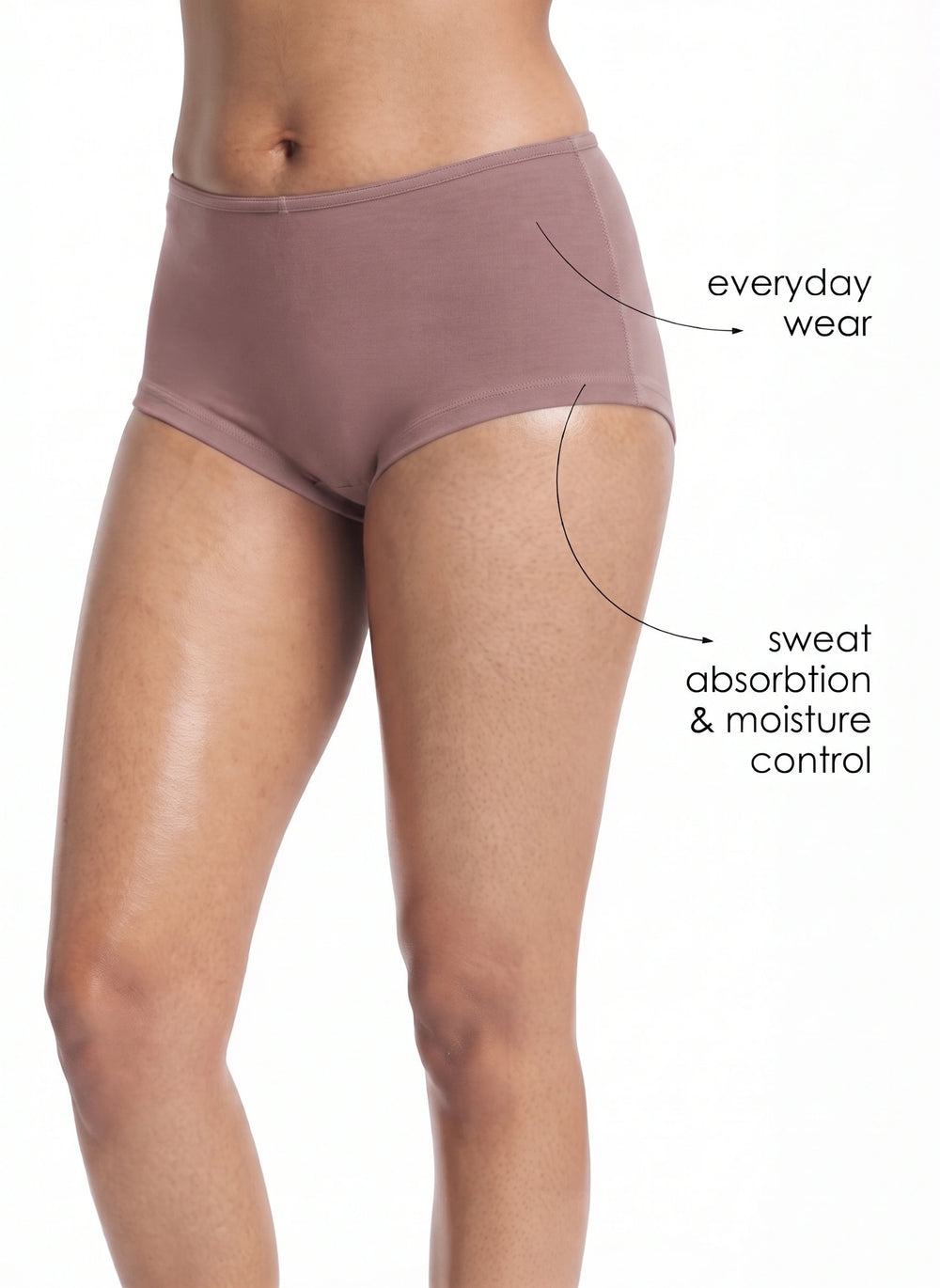 Boy leg seam ease shorts for women 